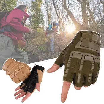 1 пара военных веерных перчаток на полпальца, мужские уличные износостойкие тренировочные противоскользящие перчатки для верховой езды, Fingerll G3L4 от спецназа