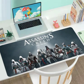 Assassin S Creed Mause Pad Геймерские Шкафы Аксессуары для ПК Резиновый Коврик Настольный Коврик Настройка компьютера Игровой коврик для мыши Xxl Коврики для мыши