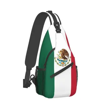 Герб Мексики, нагрудная сумка через плечо, мужской повседневный рюкзак с печатью Мексиканского флага для путешествий