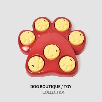 Интерактивные Игры Для собак Игрушки-Головоломки Корм Для Собак Puppy Fun IQ Обучающая Коробка Для Лакомств Миска Для Медленного Кормления Нетоксичная Пищевая Тарелка Блюдо MJ72804