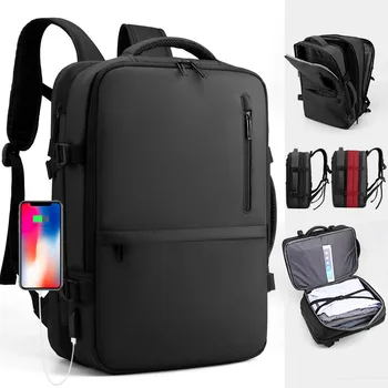 Многослойный рюкзак большой емкости с возможностью расширения, рюкзак для ноутбука, рюкзак для деловых поездок, мужская сумка для багажа, школьная сумка для студентов