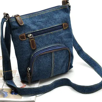 Модная маленькая джинсовая сумочка Женская сумка Дизайнерские женские сумки Большие кошельки Джинсовая сумка через плечо Женская сумка-мессенджер