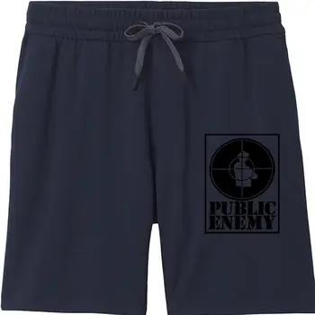 Мужские шорты с логотипом Public enemy PE, мужские шорты для отдыха