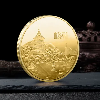 Памятная монета с культурным тиснением в китайском Ханчжоу